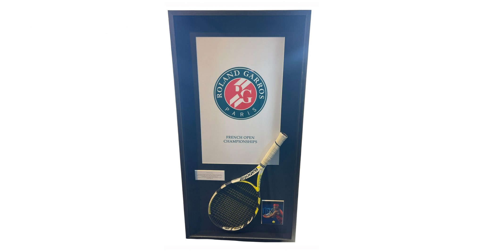 Prestige Memorabilia  Nadal s 2007 French Open Final Championship Point Winning Racket scaled