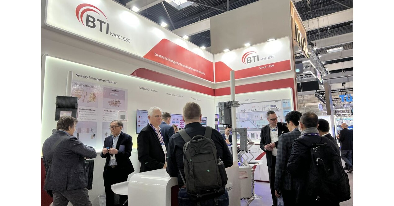 BTI Wireless participating MWC24 exhibition stand attracting a lot attendees