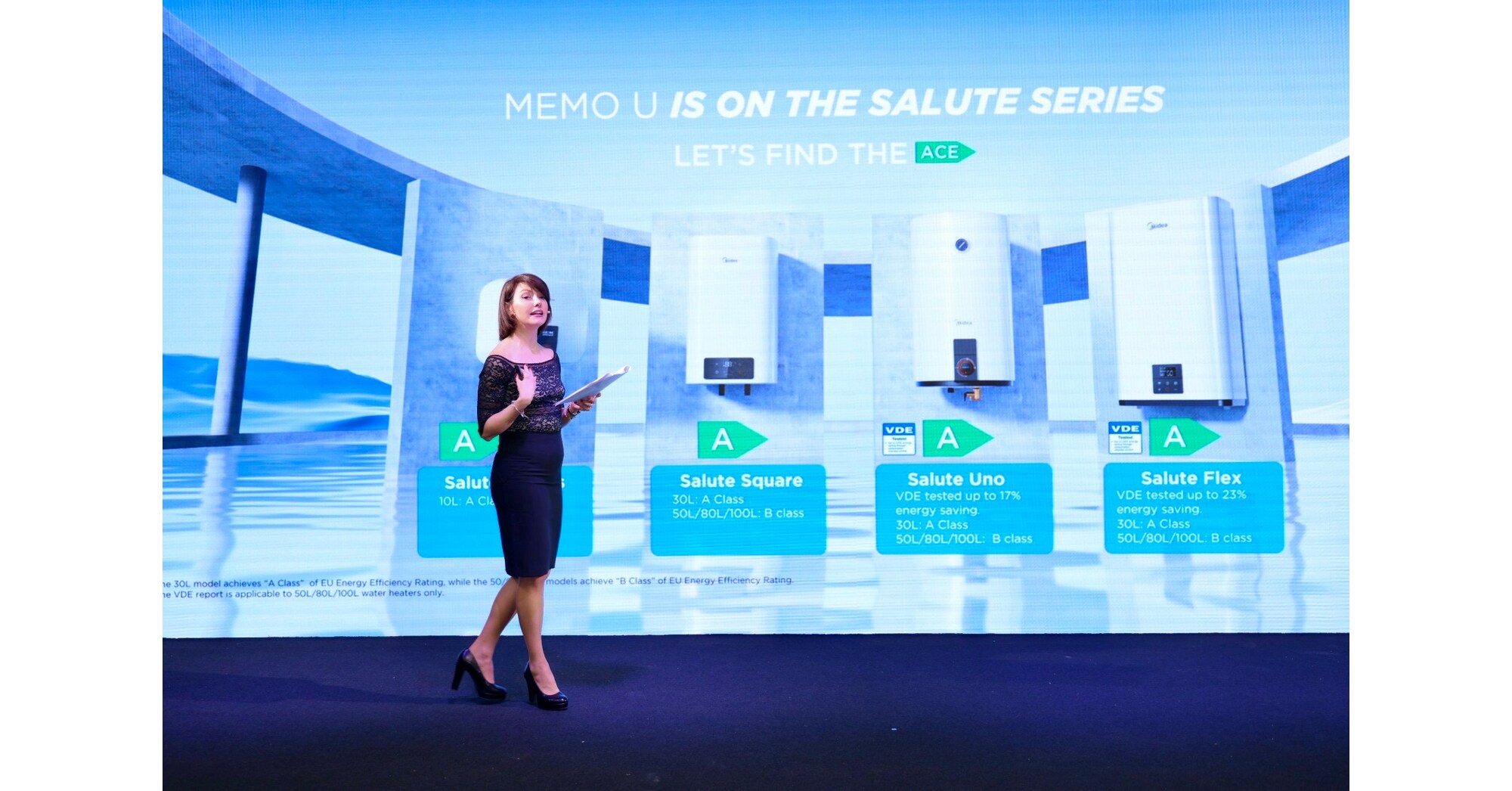 Midea KWHA Unveils A Class Energy Efficient Water Heater Salute Series
