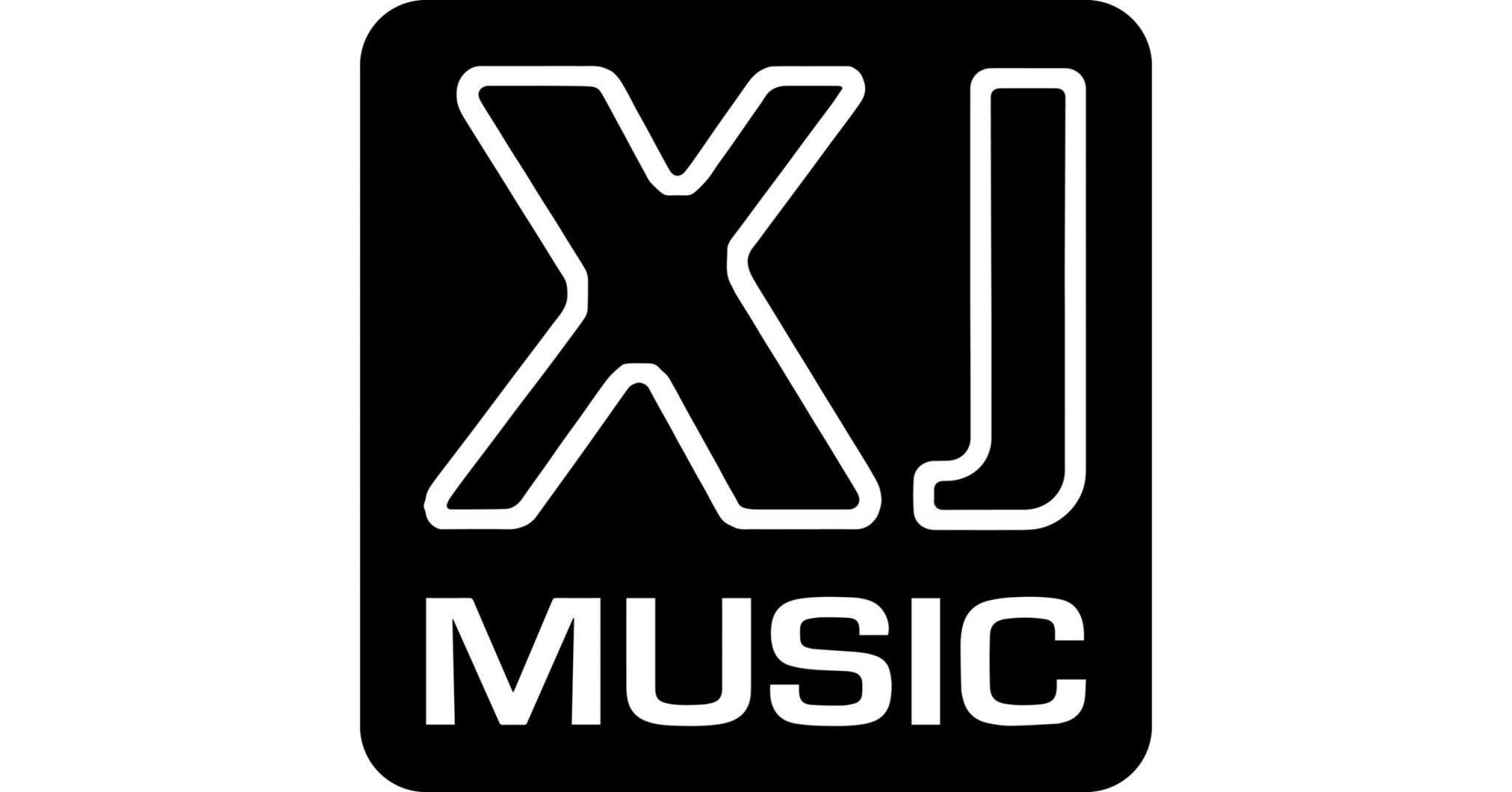 XJ music on rounded rectangle Logo scaled