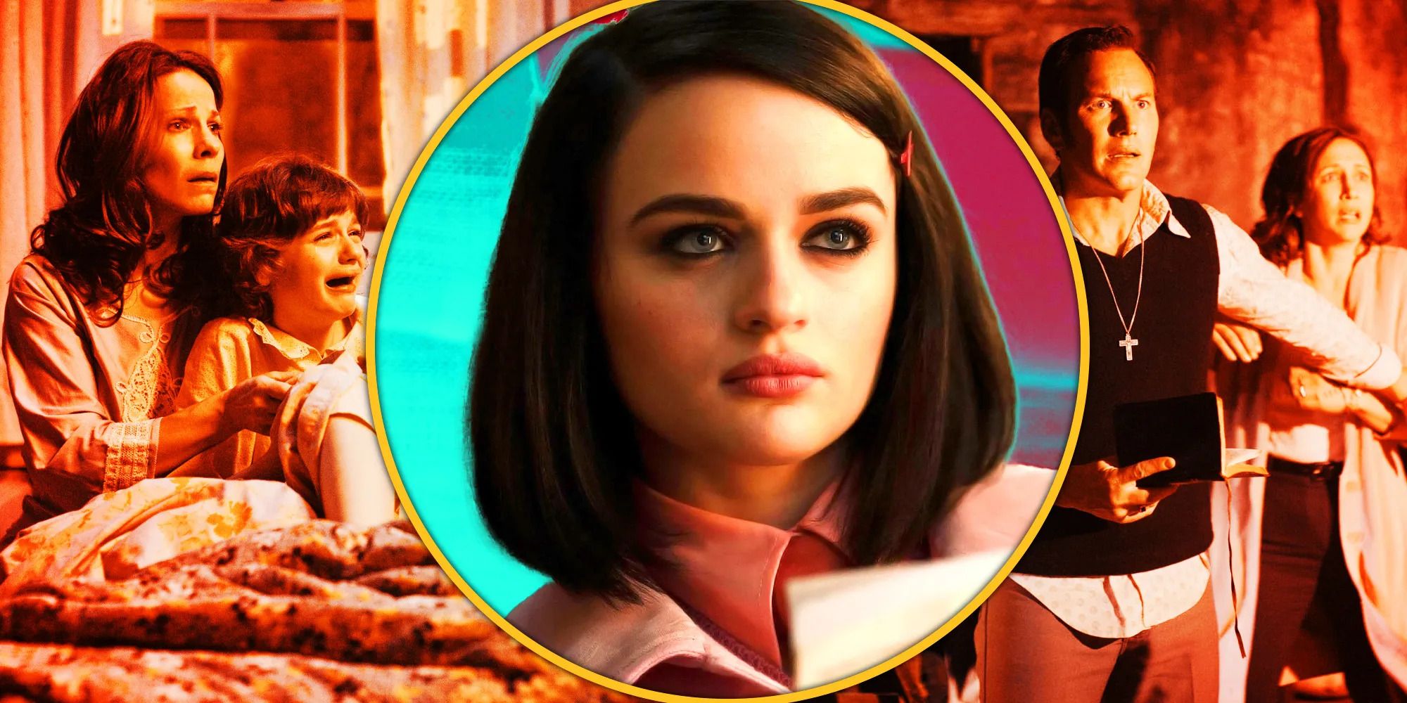 joey king from bullet train and images from the conjuring