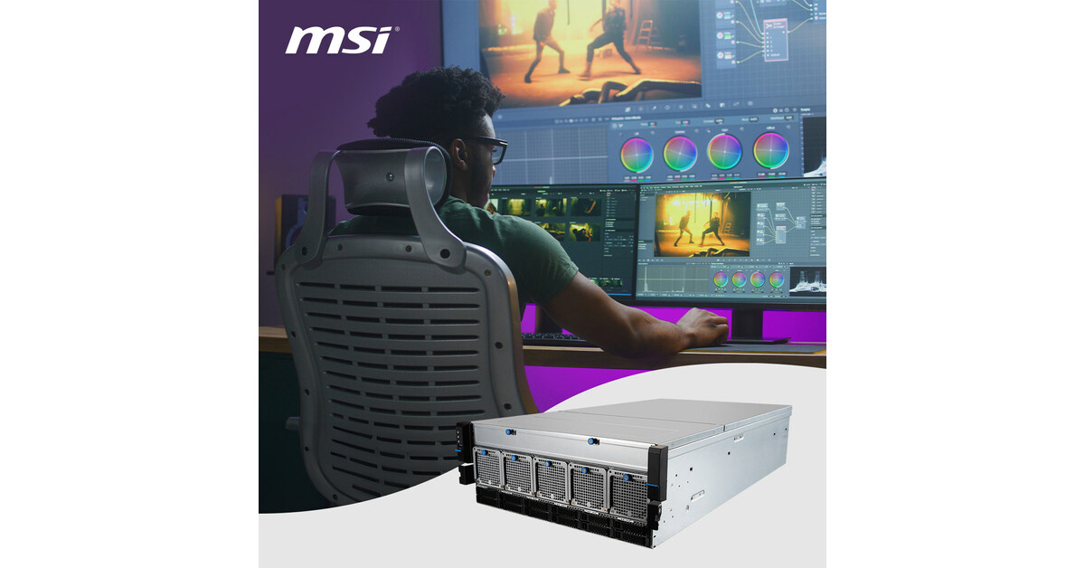 MSI G4101 Server is Purpose Built to Unleash the Full Potential of Creative Professionals in the Med
