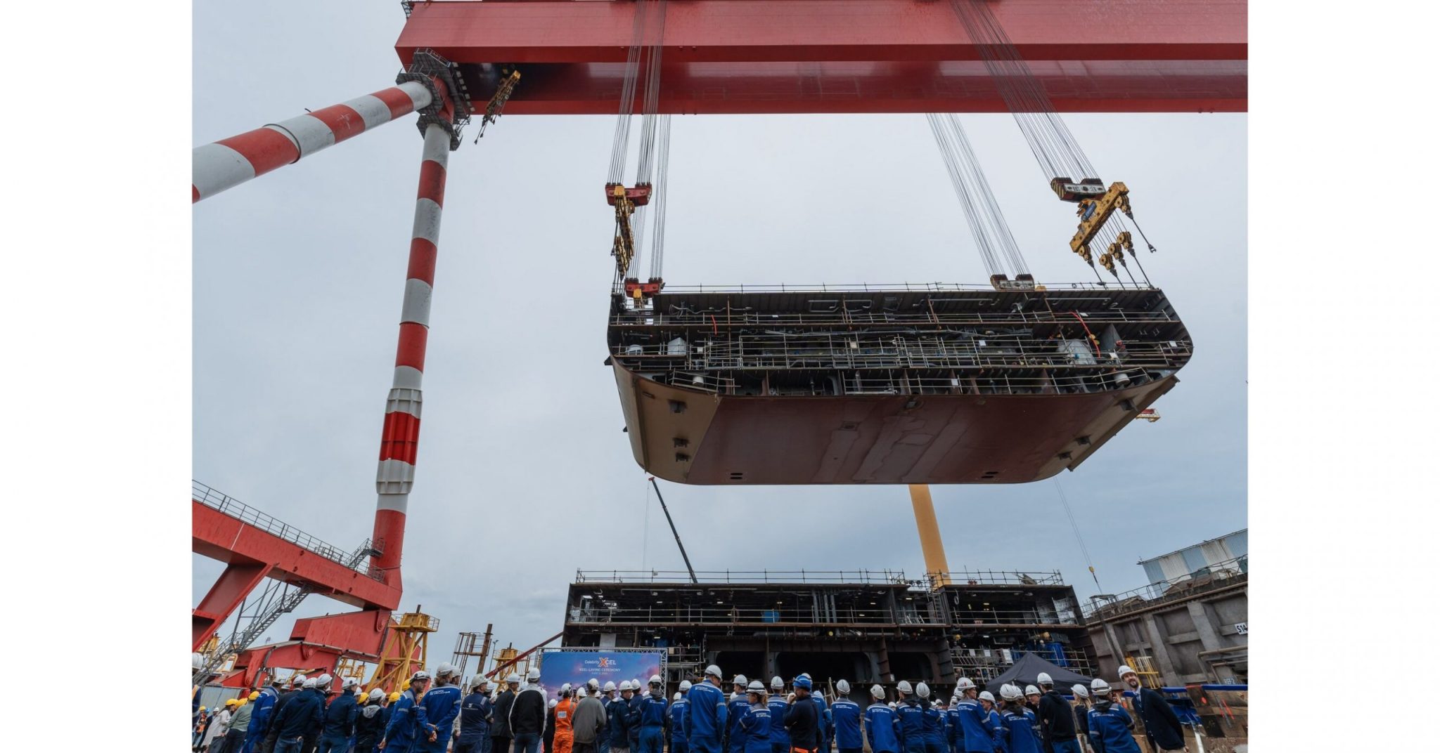 Celebrity Xcel keel laying ceremony 1 scaled