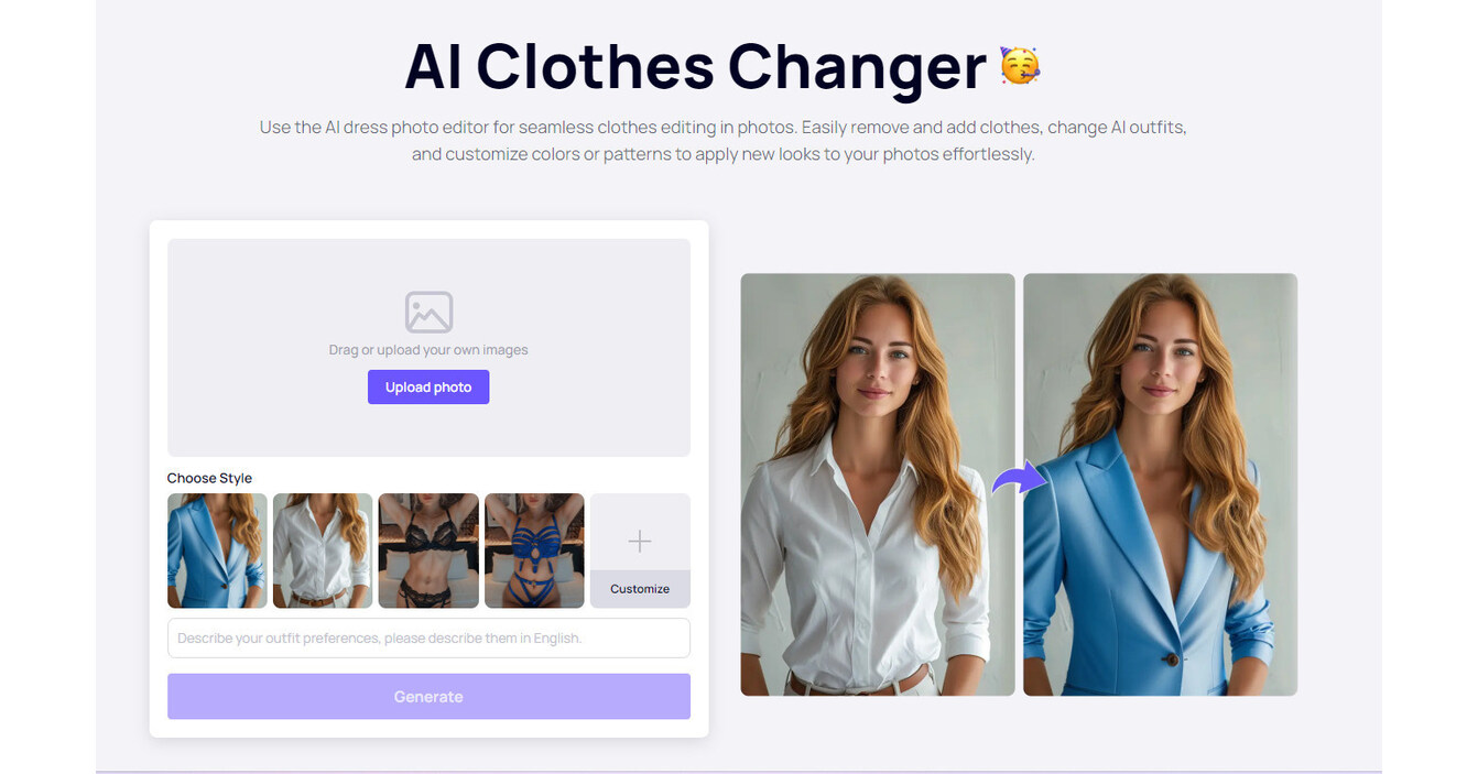 ai clothes changer