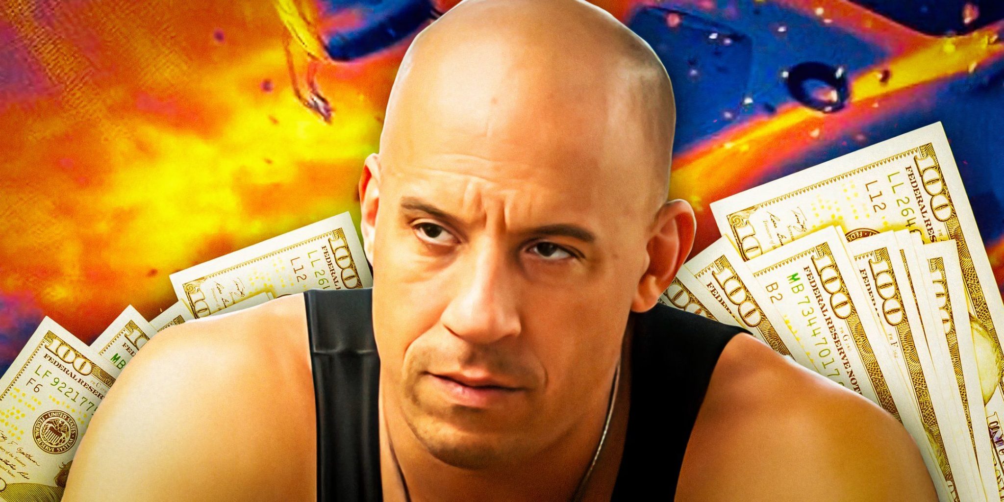 vin diesel as dominic toretto from the fast and furious franchise