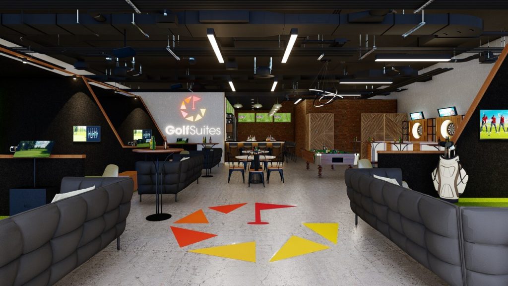 GolfSuites Indoor Lounge