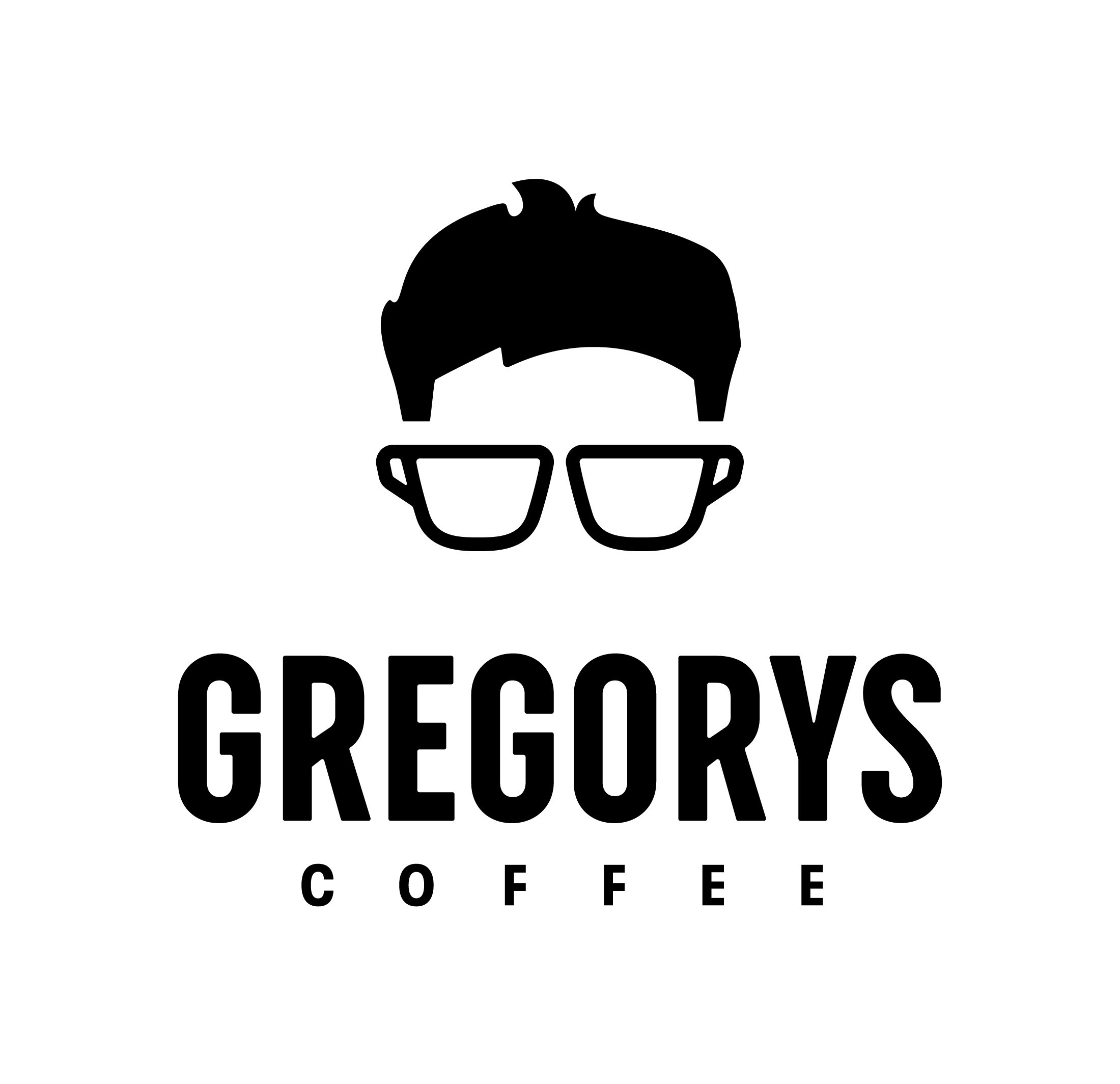 Gregorys Icon Wordmark Coffee Black Logo